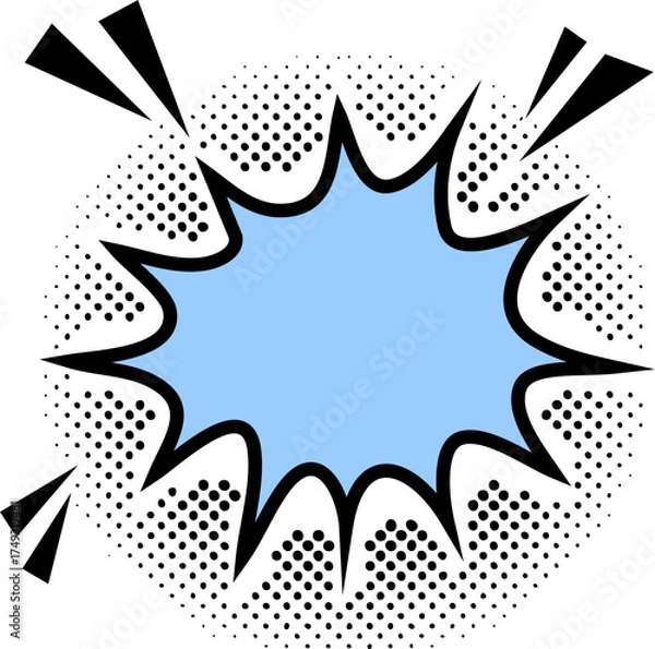 Obraz Cartoon Splash Speech Balloon