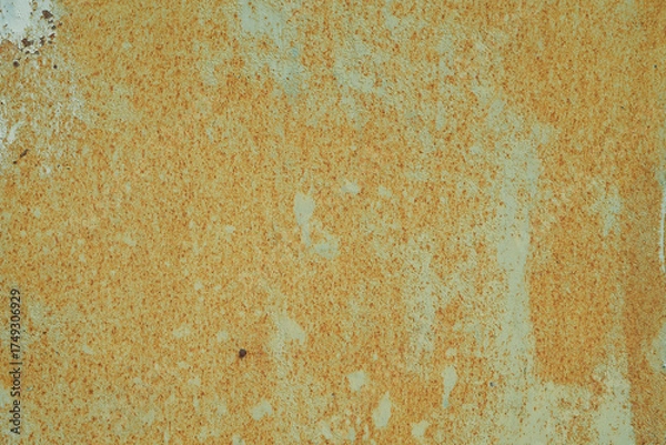 Obraz old painted rusty metal wall