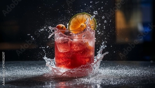 Obraz lemon in water splash