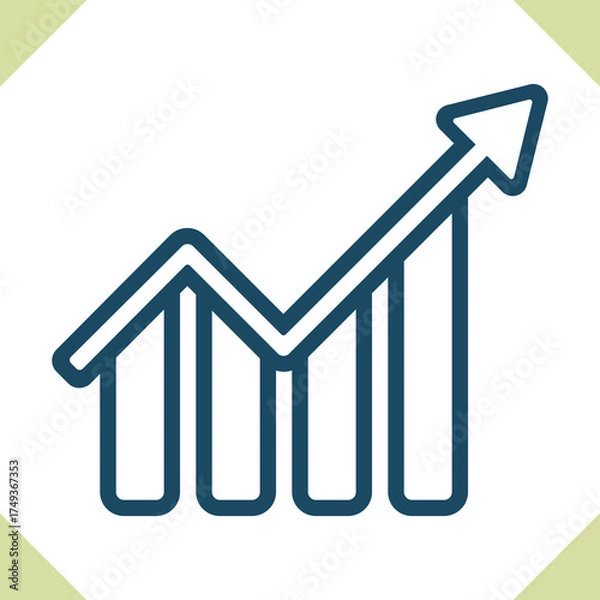 Fototapeta Graph Icon