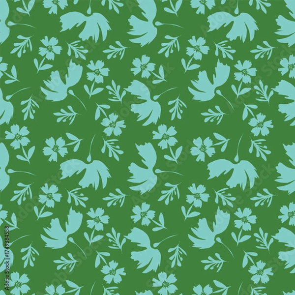 Fototapeta seamless floral pattern