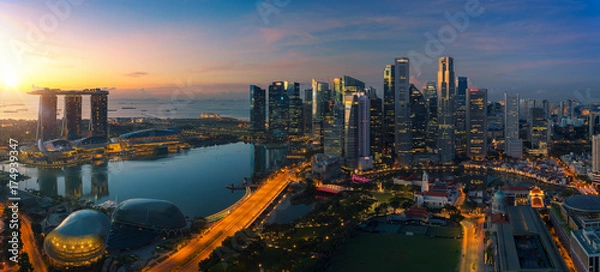 Obraz Gród miasta Singapuru