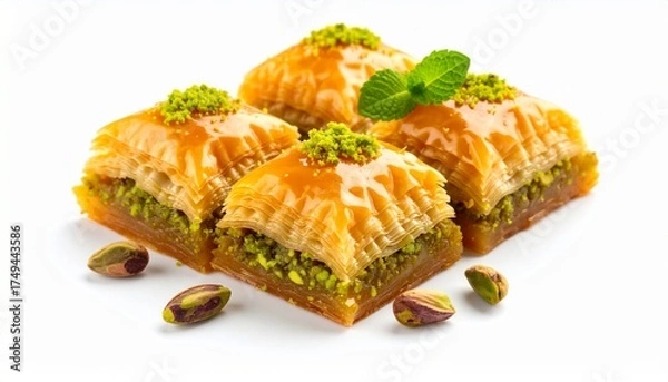 Obraz Sweet Turkish Baklava with Pistachios