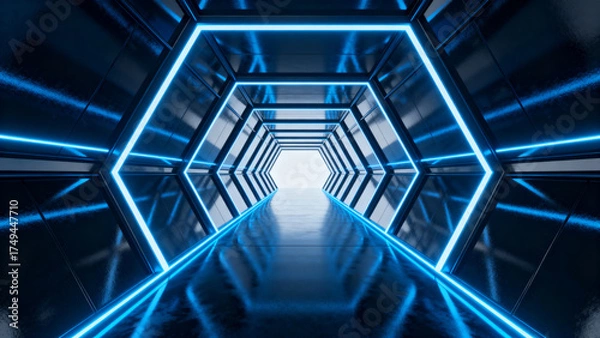 Obraz blue abstract background