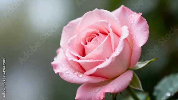 Obraz pink rose close up