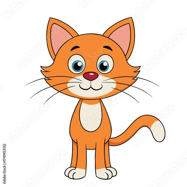 Fototapeta Cartoon Cat Vector