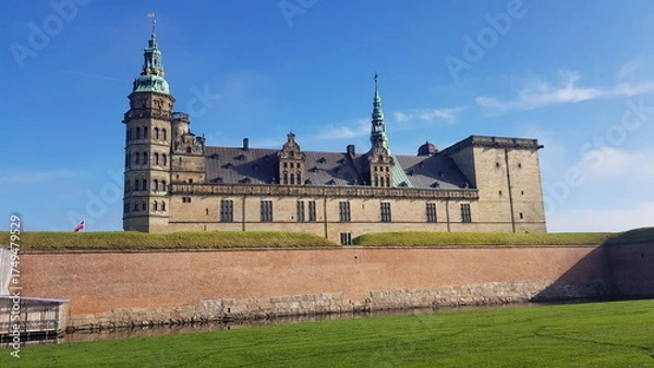 Fototapeta Kronborg Castle, known as Elsinore in the Tragedy of Hamlet - Helsingor, Denmark