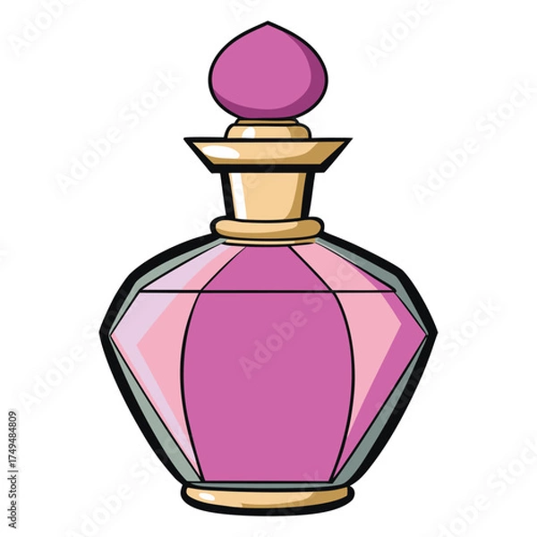 Obraz pink perfume bottle