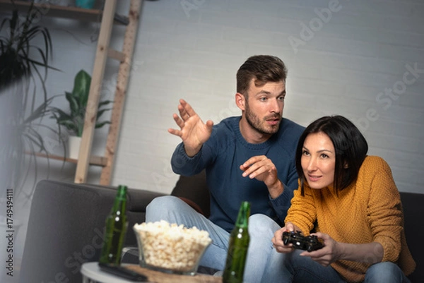 Obraz Playing video games