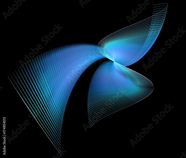 Obraz abstract fractal spiral pattern