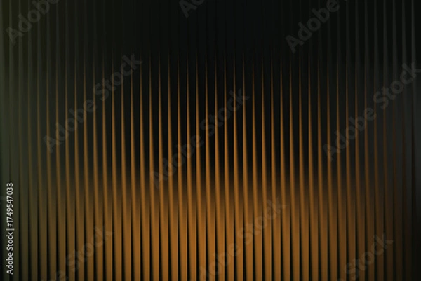 Obraz Abstract background with vertical lines and gradient from dark to orange color