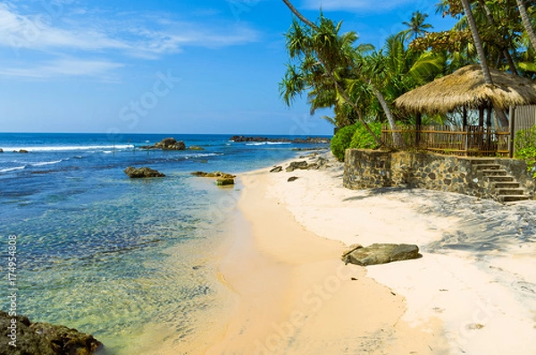 Fototapeta Tropical beach in Sri Lanka