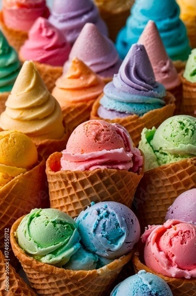 Obraz Rainbow Fun Cone-01