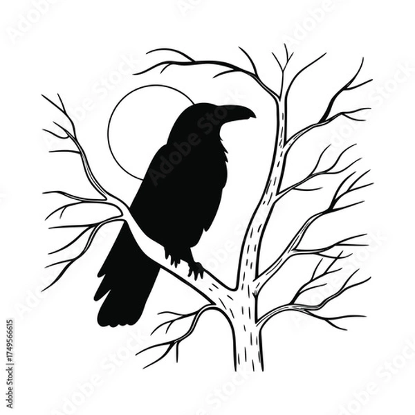Obraz bird on a branch