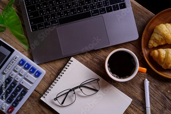 Obraz coffee and notebook