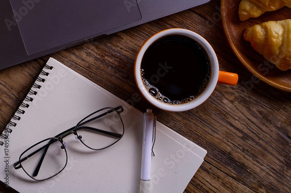 Obraz cup of coffee on the table