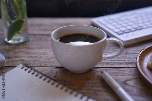 Obraz cup of coffee and laptop