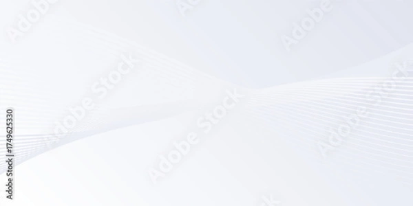 Fototapeta Simple abstract background with flowing lines. Digital future technology concept art