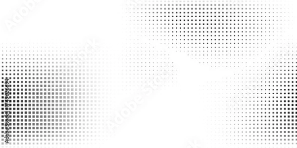 Fototapeta Modern mesh halftone gradient texture. Vanishing polka dot simple abstract art modern