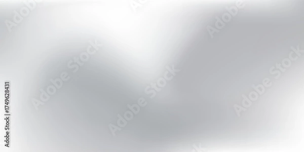 Fototapeta Silver abstract foil abstract background with metal mirror texture. Chrome gradient surface with light like modern abstract simple