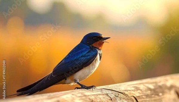 Obraz A Swallow Bird in Focus.