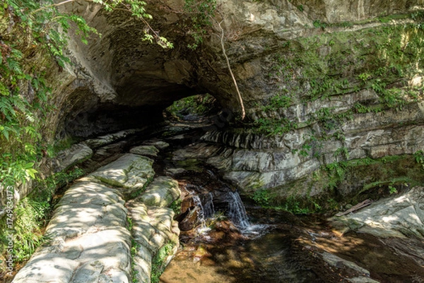 Obraz 千葉県大多喜町 夏の養老渓谷 遠見の滝