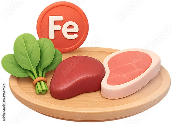 Obraz 빈혈 철분 철 소고기 샐러드