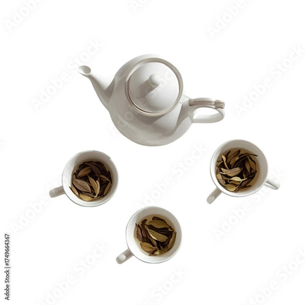 Obraz teapot and cups