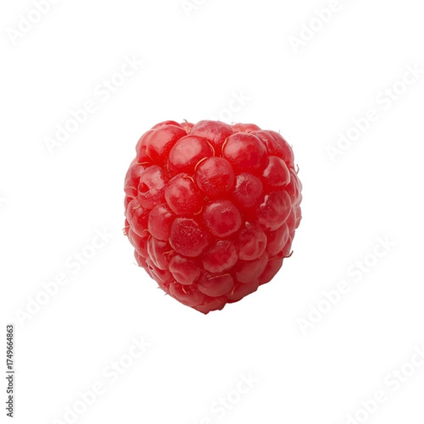 Obraz raspberry on white background