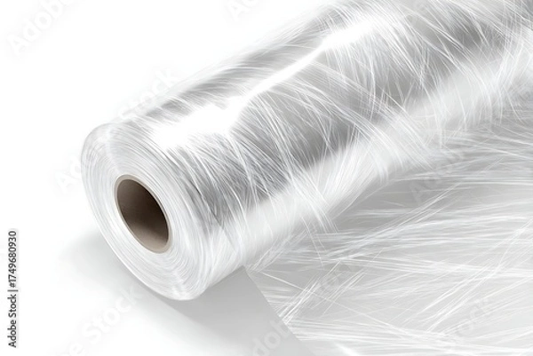 Fototapeta Durable fiberglass roll material ready for crafting, repair, and construction projects offering strength and versatility for various applications