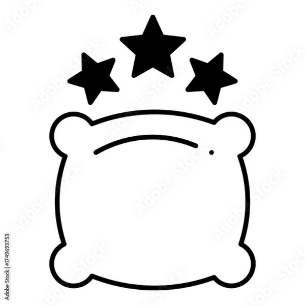 Fototapeta Pillow dualtone icon