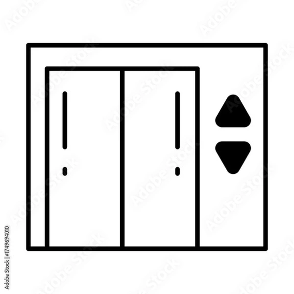 Fototapeta Elevator dualtone icon