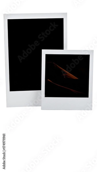 Obraz Two overlapping vintage-style photo frames