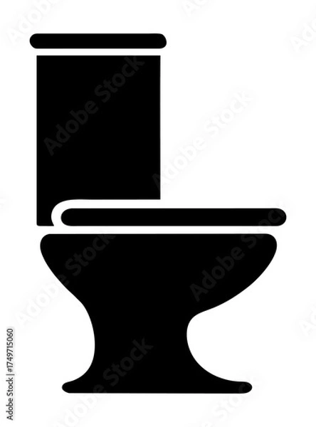Obraz Toilet sign isollated logo vector