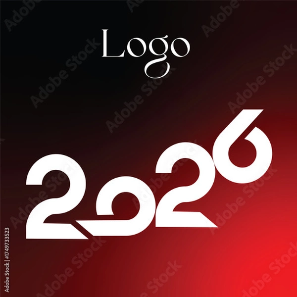 Obraz Logo 2026 new year