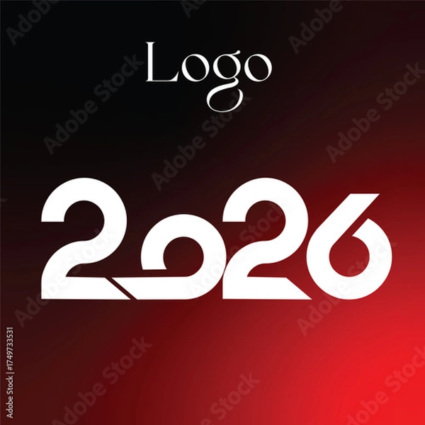 Obraz Logo 2026 new year