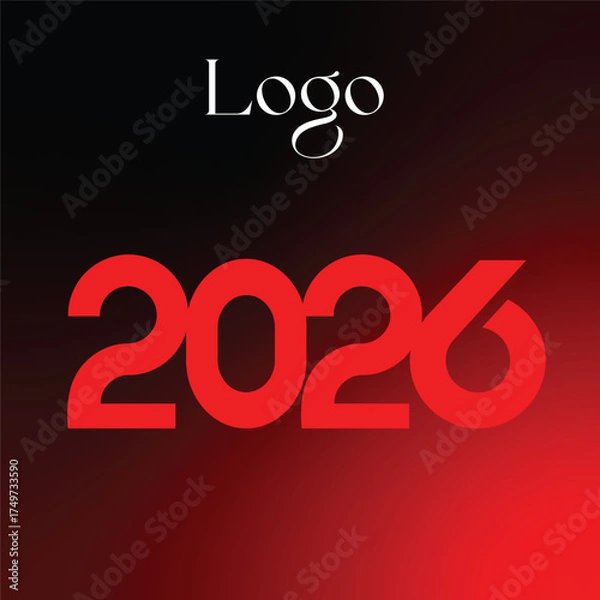 Obraz Logo 2026 new year