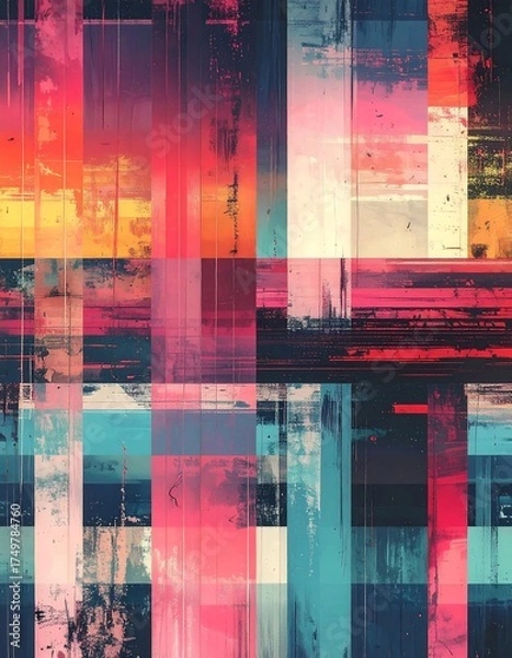 Fototapeta Abstract Colorful Geometric Pattern.