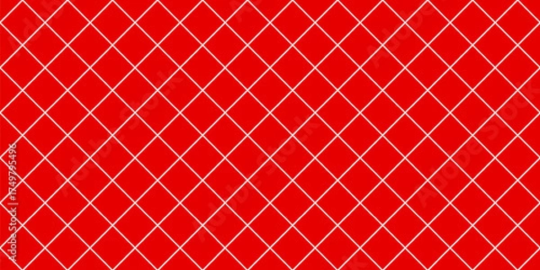 Obraz Deep red ceramic tiles diagonal texture background vector illustration