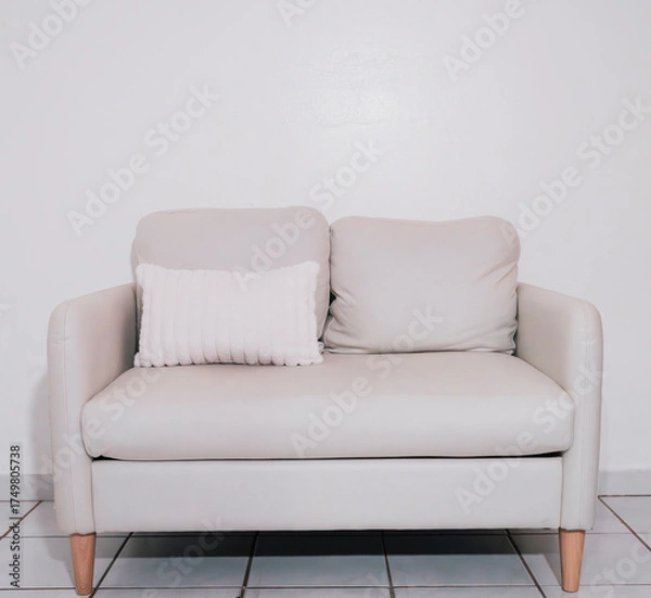 Obraz modern sofa isolated on white relax
