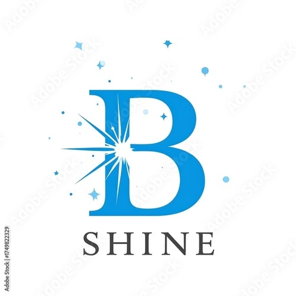 Obraz Bright, stylized "B" logo