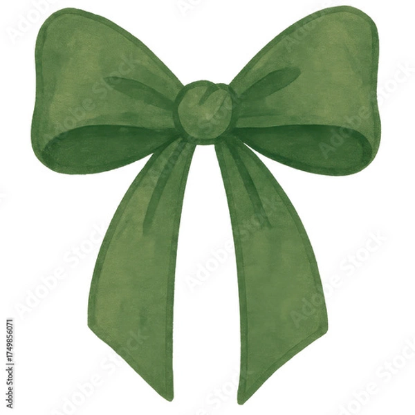 Obraz Classic Green Gift Bow