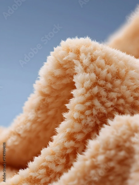 Fototapeta Soft texture material makes you feel soothed and cozy, brings warmth and calmness. Perfect choice