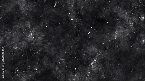 Obraz Textured dark background with speckled white dust particles.