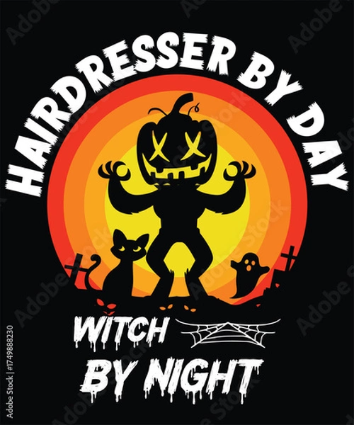 Obraz halloween tshirt design