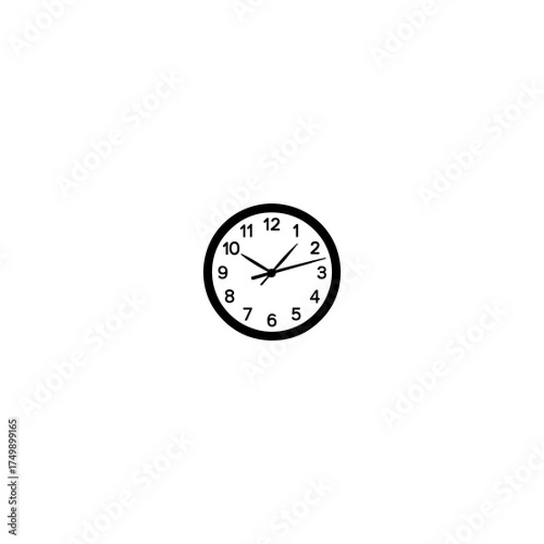 Fototapeta Clock face vector art-  ঘড়ি