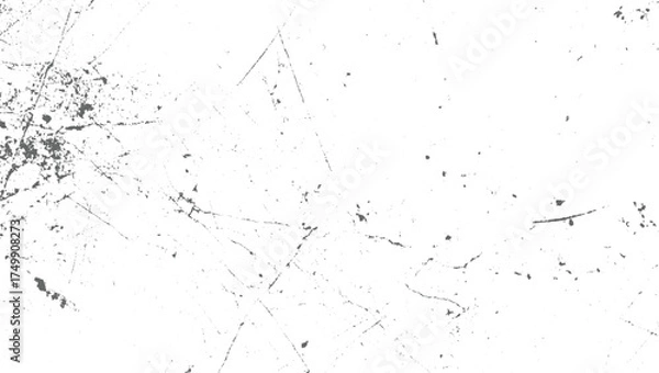 Obraz White background with dark grey scratches and speckles vector
