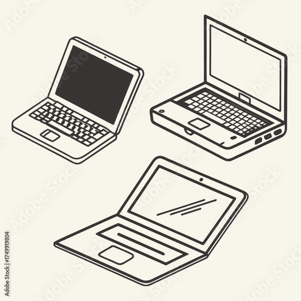 Fototapeta a-flat-vector-illustration-featuring-three-distinc (4).eps