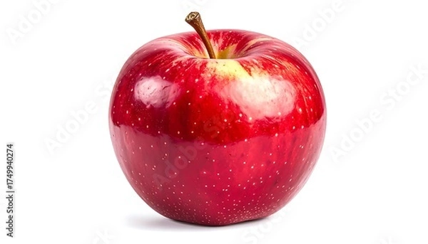 Fototapeta Red Apple Isolated On White Background.