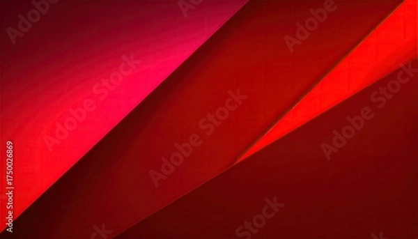 Obraz Abstract geometric image with bold red and pink planes overlapping